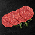Gourmet Premium Angus Ground Beef Patties- 20% Brisket + 80% Chuck (16 LBS Total)